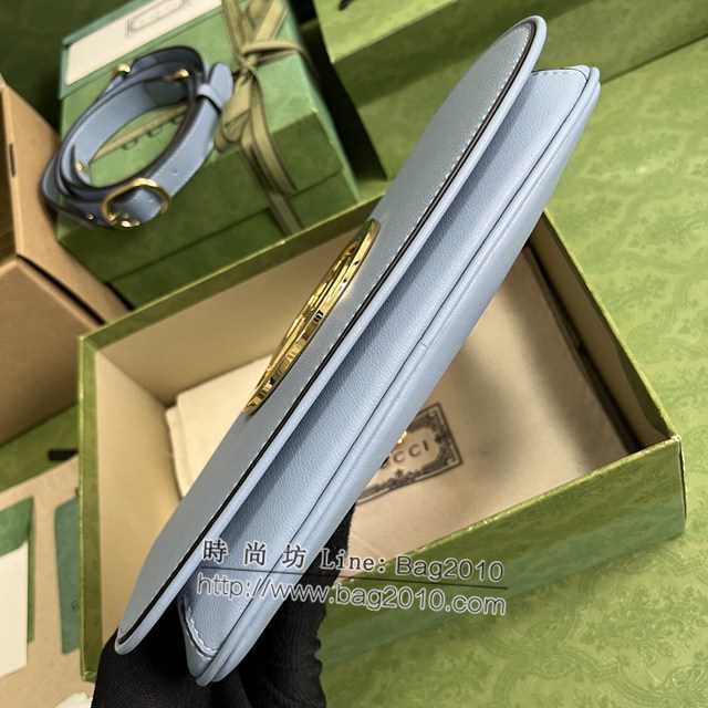 Gucci專櫃古馳最新款Blondie互扣腋下包鏈條女包 jh2310型號 ：699268